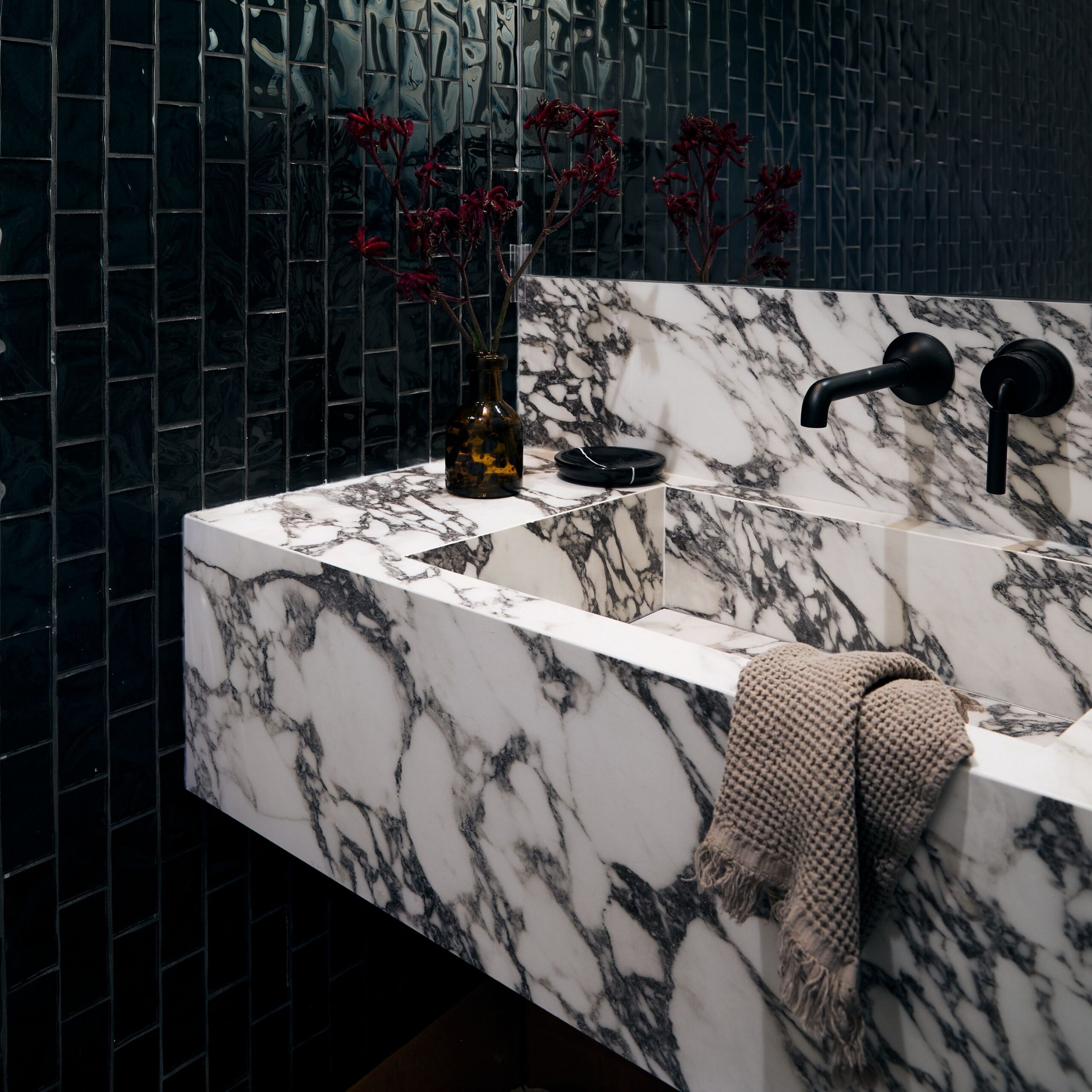 Pine Wood Estates by Nina Magon | A refined modern residence in Houston’s Memorial neighborhood blending architectural stone, bespoke furnishings, and curated contemporary art.